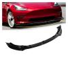 High-Performance ABS Downspoiler Diffuser Front Lip Compatible for Tesla Model Y 2017-2022 Front Bumper Sport Protective Trim(Matte Carbon Fiber) view 2