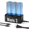 LKTOP Mavic 3 Pro/Classic/3T/3E 200W Parallel Charging Hub for DJI Mavic 3 Series, Charges 3 Batteries in 60 mins, 3.5X Faster Charging Dual Smart Modes, 100W USB-C PD for Controller, Drone Accessory view 1