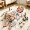 RXDOLL Reborn Baby Dolls Silicone Vinyl Full Body Boy 20 inch Realistic Newborn Baby Doll Blonde Hair Real Looking Reborn Dolls Lifelike Babies Boy Doll for Kids 3+ or Collectors view 4