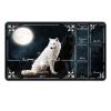 MUOHEGNT Premium Stitched MTG Playmat with Zones and Non-Slip Rubber Backing - TCG Play Mat for MTG and Other Card Games,Wolves Under Full Moon view 1