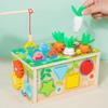 ZQsmgs Multifunctional Wooden Tissue Box Toy, 6-in-1 Montessori Sensory Activity Cube view 3