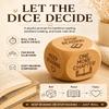 QKGHBPN Wooden Reading Decision Dice Natural Wood Dice with Engraved Book Lover Quotes Book Club Games Funny Bookish Gifts for Women Men Readers Teachers Librarians Writers Bookshelf Desk Decor(2pcs) view 2