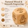 Wooden Reading Decision Dice 6 Sided Bookish Reading Dice for Fun Reading Time, Reading Choice Maker Game, Wooden Book Dice for Book Lovers, Bookworms, Readers & Literary Gift (1pc) view 3