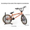 Generisch 1:8 Simulation Alloy BMX Model Mini Stunt Fashion Bicycle Equipment Fully Movable Band Display Holder Boys Desktop Collection Creative Birthday Gifts (Orange) view 4