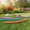 QSTDGVPW Pool Floatation Rod Swim Noodle Buoyancy Tube Flexible Expanded Polyethylene for Kids Swimming Lessons Water Activities Pool Games, White view 2