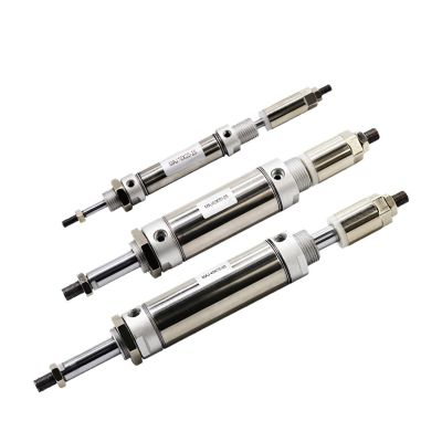 WRBSUJTMM 1 Pcs MAJ16/20/25/32/40mm Double Acting Piston Tool Aluminum Alloy Adjustable Stroke Thin Mini Cylinder(Stroke 150-50,MAJ16 (Bore 16mm))