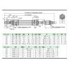 WRBSUJTMM 1 Pcs MAJ16/20/25/32/40mm Double Acting Piston Tool Aluminum Alloy Adjustable Stroke Thin Mini Cylinder(Stroke 150-50,MAJ16 (Bore 16mm)) view 3