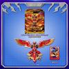RaoNEE Metal Cardbot W IGNIX Red Phoenix Transforming Robot view 3
