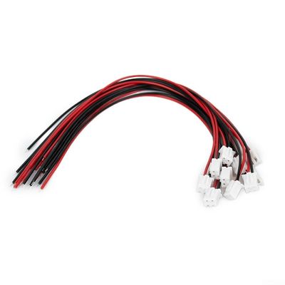Exact Replacement for jst XH Connector Kit (10 Sets) 2/3/4 Pin Male Female Socket with 200mm 24AWG Wires, for Electronics Repair & Maintenance(2 Pin)