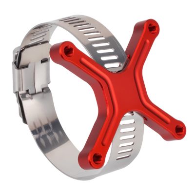 Aluminum 40x40mm RC Cooling Fan Adjustable Mount Bracket, Compatible with 35/43/48/49mm Motors, for 1/5 1/7 1/10 RC Car Truck Buggy Heat Sink Radiator Upgrade Parts (35 43 Red)