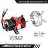 Aluminum 40x40mm RC Cooling Fan Adjustable Mount Bracket, Compatible with 35/43/48/49mm Motors, for 1/5 1/7 1/10 RC Car Truck Buggy Heat Sink Radiator Upgrade Parts (35 43 Red) view 2