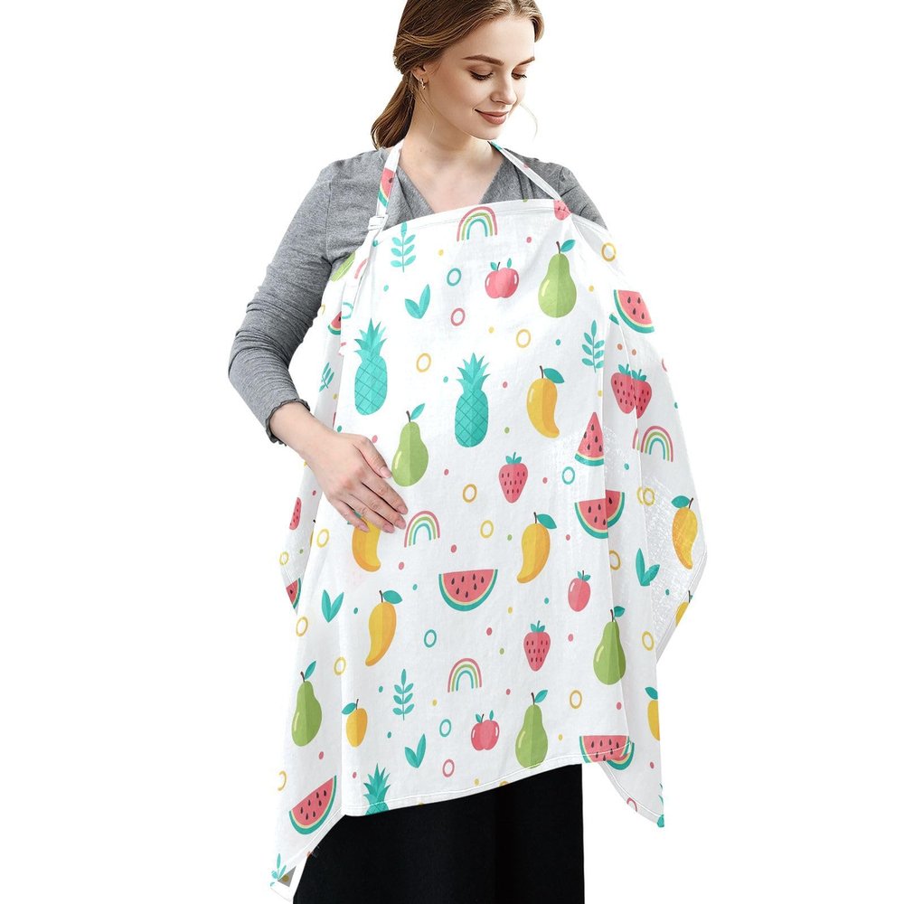 WIFIU Muslin Nursing Cover for Breastfeeding with Adjustable Neck Strap