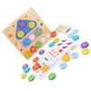 HANABASS Wooden Number Clock and Letter Board and Adults, Educational Puzzle to Cultivate Number Awareness and Train Logical Thinking, Parent Early Learning Activity view 1
