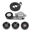 Serpentine Belt Drive Component Kit Tensioner Pulley 90K-38274A Compatible for Ford F150 F250 F350 Explorer Lincoln Navigator view 1