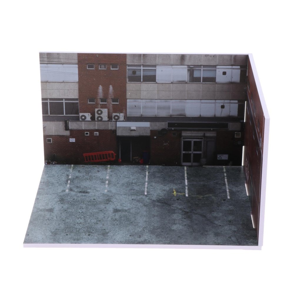 kowaku 1:64 Scale Car Model Diorama Parking Scenery Diecast Car Display Backdrop Parking Space Realistic Storage Mini Vehicle Garage