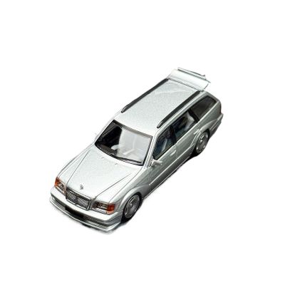 LBUAOIZ 1 64 for Mercedes-Benz S124 Modeii Evo2 Wagon Station Alloy Car Model Decoration and Game(Silver)