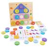 Beaupretty Digital Clock Puzzle Cognitive Development Wooden Adults, and Educational Jigsaw Brain Teaser Number and Letter Blocks, Parent Early Learning Activity view 1