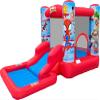 Funormous Spidey & Friends Bounce House Water Slide with Pool & Ball Pit, Inflatable Bouncer for Kids Ages 38 with Basketball Hoop, Water Misting System, Blower & Carry Bag view 1