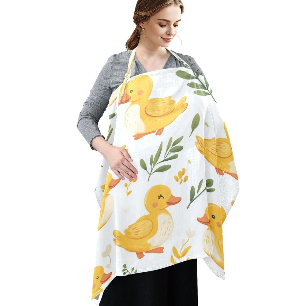 Dalzium Cute Duck Nursing Cover Apron S