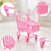 Amagogo Mini Shopping Cart Utility Role Playing Funny Simulation Decorative Grocery Cart Supermarket Handcart for Kids Ages 3 and up view 2