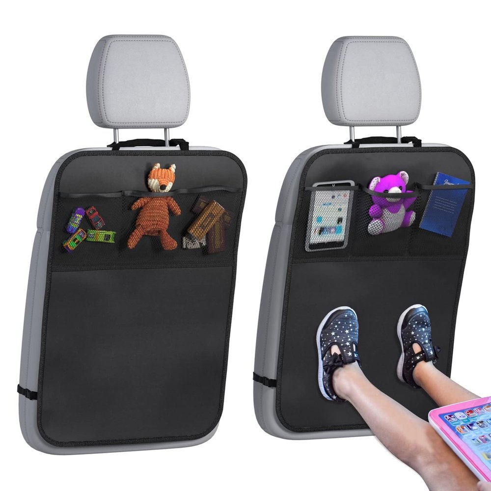 ZLXMRUT 2 Pcs Back Seat Protector Car Kick Mats for Kia Sorento 2021-2024 2025, Waterproof Kick Mats Backseat Protector Back Seat Cover Automotive Accessories