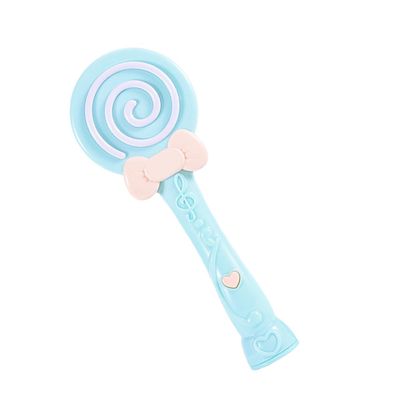 FELTECHELECTR Automatic Bubble Blower in Cartoon Lollipop Shape, Blue Abs Material, Healthy Fun with Music and Lights, for Picnics and Holiday Parties