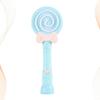 FELTECHELECTR Automatic Bubble Blower in Cartoon Lollipop Shape, Blue Abs Material, Healthy Fun with Music and Lights, for Picnics and Holiday Parties view 2