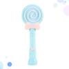 FELTECHELECTR Automatic Bubble Blower in Cartoon Lollipop Shape, Blue Abs Material, Healthy Fun with Music and Lights, for Picnics and Holiday Parties view 3