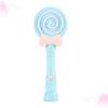 FELTECHELECTR Automatic Bubble Blower in Cartoon Lollipop Shape, Blue Abs Material, Healthy Fun with Music and Lights, for Picnics and Holiday Parties view 4