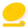 DYNWAVE 1 Piece Balance Board Kids Vestibular Sensory Integration Sports Game Rocking Seesaw Body Training Play PE Material Suitable for Preschool, Yellow view 2