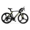 Simulation Alloy Bend Set Road Bicycle Model Matt Black/Flame Red Double Colour Movable Gears Mini Bicycle Spare Parts Desktop Collection Creative Birthday Gifts (Matte Black) view 1