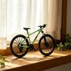 Generisch Alloy Mountain Bike Models Simulation Shock Absorber Front Fork Offroad Bike Connecting Foot Brake Mini Mountain Bike Models Collection Boy Creative Birthday Gift (Green) view 3