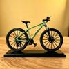 Generisch Alloy Mountain Bike Models Simulation Shock Absorber Front Fork Offroad Bike Connecting Foot Brake Mini Mountain Bike Models Collection Boy Creative Birthday Gift (Green) view 4