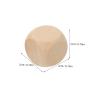 VANZACK 100pcs Wooden Dice Cubes 20mm Beige Blank Wood Blocks with Smooth Surface for Personal Crafting Hobbies and Unique Crafts, Sturdy Cube Dice for Board Games and DIY Projects view 2