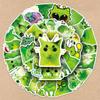 100Pcs Alien Cat Meme Sticker Set: Funny Abstract Doodle Decals, view 3