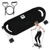 Ski Balance Board with LCD Display, Rock Stepper with Resistance Bands, Portable Wobble Board for Adults, Ski Trainer for Home Gym, Full Body Workout Balance Trainer with Calorie Counter (Black) view 1