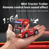 SAYZON 1/64 RC Semi Truck WLtoys 6408 RC Car with LED Lights Three-Speed Control view 3
