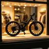 Alloy Soft Tail Shock Absorber Off-Road Bicycle Equipment Linkable Foot Disc Brake Tri Wheel Mini MTB Model Desktop Car Collection Boys Creative Birthday Gifts (Matte Black) view 3