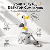 3 Pcs Clicker Fidget Toys, Rechargeable Seagull Mine Button Keychain with Real Sound & LED Light, Funny Interactive Desk Stress Relief Toy for Kids Adults view 3