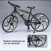 Generisch Mini Mountain Bike Model Made of Alloy, MTB Bicycle with Suspension and Disc Brakes, Realistic Bicycle Model as Decoration & Gift for Cyclists & Collectors (Yellow Black) view 3