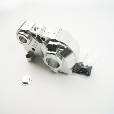 Aluminum Alloy Three Section Diff Gear Case for HPI Baja 5B 5T SS KM Rovan (Silver)
