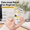 1 Pc Clicker Fidget Toys, Rechargeable Seagull Mine Button Keychain with Real Sound & LED Light, Funny Interactive Desk Stress Relief Toy for Kids Adults view 2