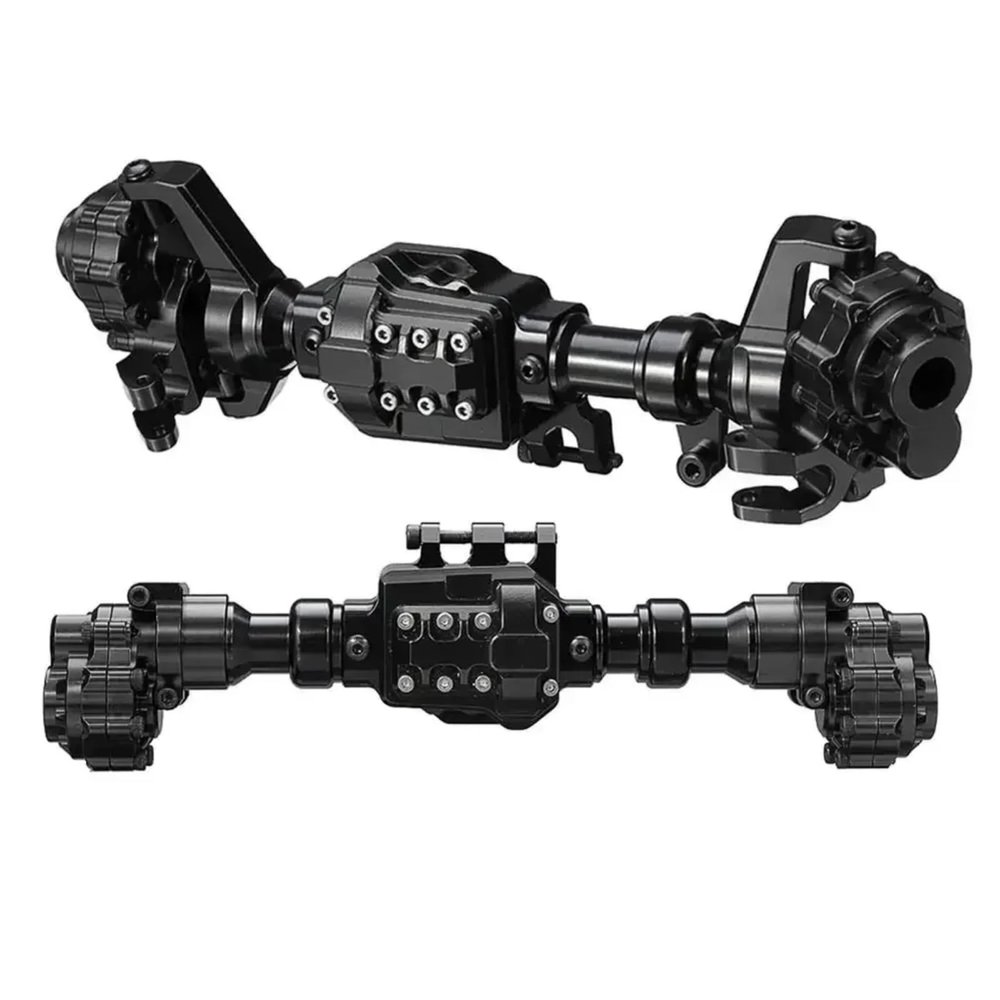 NAVXRSE RC Complete Axle Set for TRX-4 for Bronco G500 1/10 RC Car Upgrade Parts Replacement Accessories Aluminum Portal Axles Set