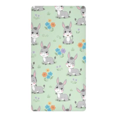Animals Donkeys Pack n Play Sheets Fitted Playard Mattress Sheet for Girls