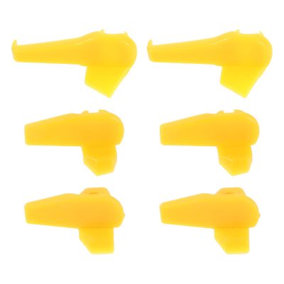 Operitacx 6pcs Tire Changer Plastic Insert Tire Demount, Wheel Side Guard Changer Replacement Parts, Bead Breaker Rim Protector for Garage DIY Automotive Repair