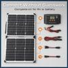 Ecowareness 150W Portable Solar Briefcase Kit with Charge Controller view 2
