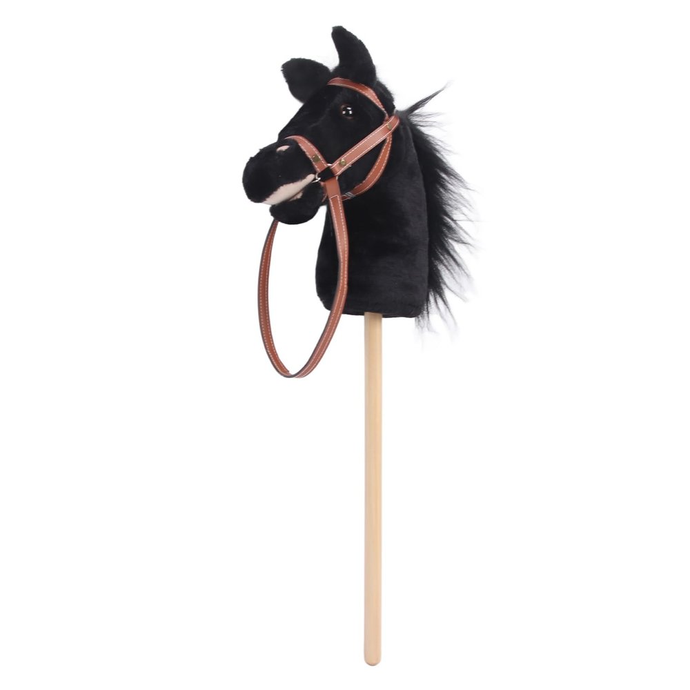 Alomejor Plush Horse Riding Stick Toy for Kids Balance Development, Soft Cartoon Plush Stick Horse with Cute Design