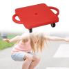 FewNvWa Kids Scooter Board Sit Down Scooter Indoor Scooter Board with Handles Floor Scooter Rollers Casters Enhanced PP Material Suitable for Physical Educati, Red view 4