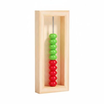 Wmqbjta Children Counting Frame Educational Abacus Arithmetic Wooden Bead Calculator for Early Math Skill Practice and Number Recognition Suitable for Classroom Parent Child Interaction Home Study