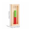 Wmqbjta Children Counting Frame Educational Abacus Arithmetic Wooden Bead Calculator for Early Math Skill Practice and Number Recognition Suitable for Classroom Parent Child Interaction Home Study view 2